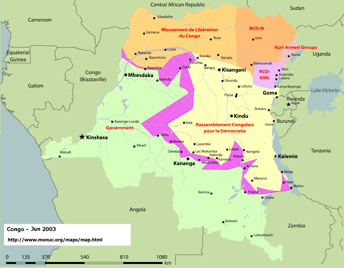 kinshasa map congo